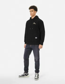 Seagull Embrodiery and Kamon Jacquard Relax Fit Hoodie