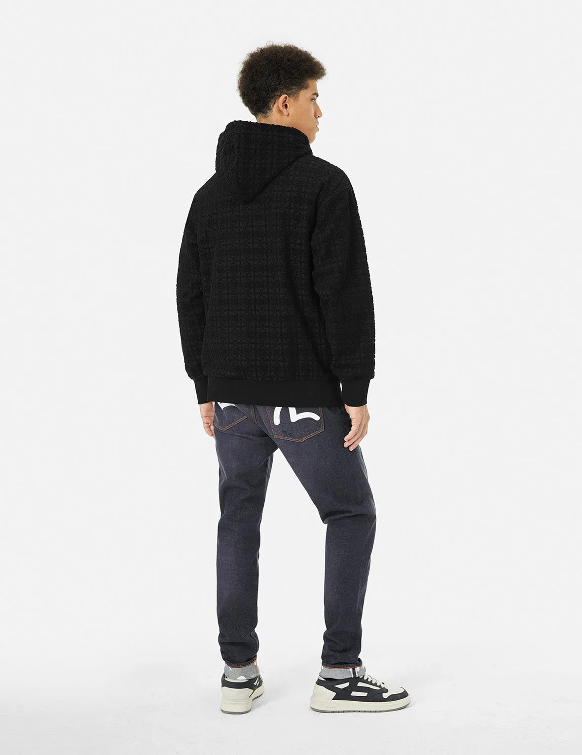 Seagull Embrodiery and Kamon Jacquard Relax Fit Hoodie