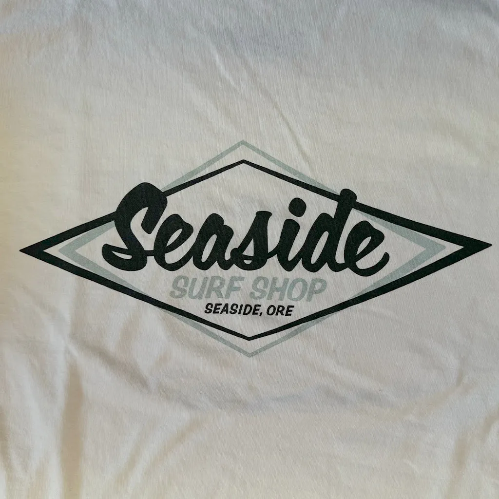 Seaside Surf Shop Vintage Logo Crew Sweatshirt - Ivory