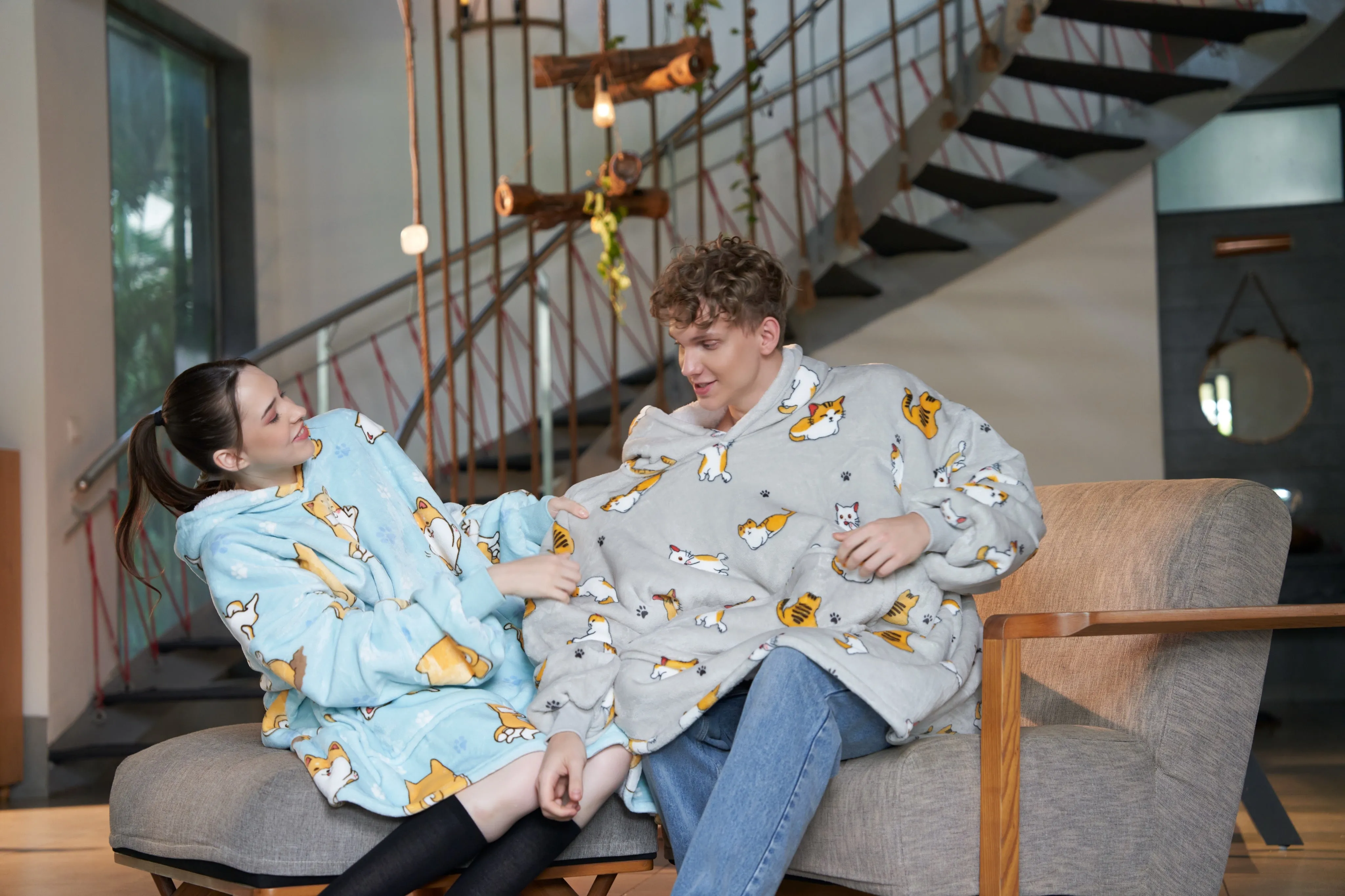 Shiba Dreams - Hoodie Blanket - Comfy Series