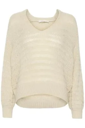 Soaked in Luxury Virana Pullover in Whitecap Gray