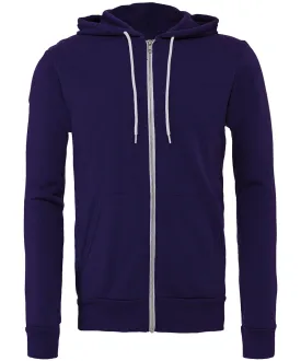 Team Purple - Unisex polycotton fleece full-zip hoodie