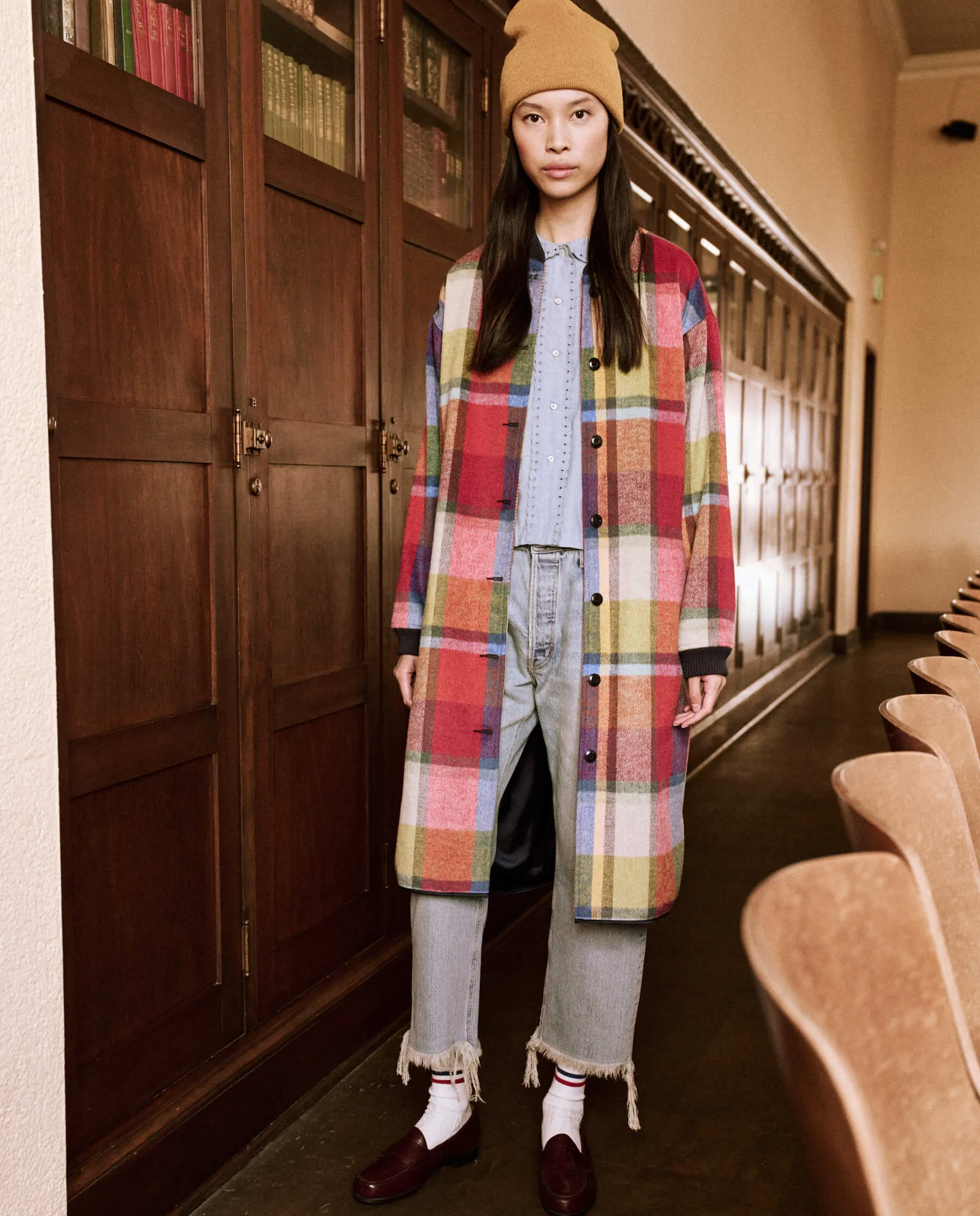 The Long Bomber. -- Bright Mixed Plaid