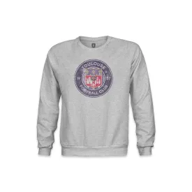 Toulouse FC Color Badge Youth Crewneck Sweatshirt - Grey
