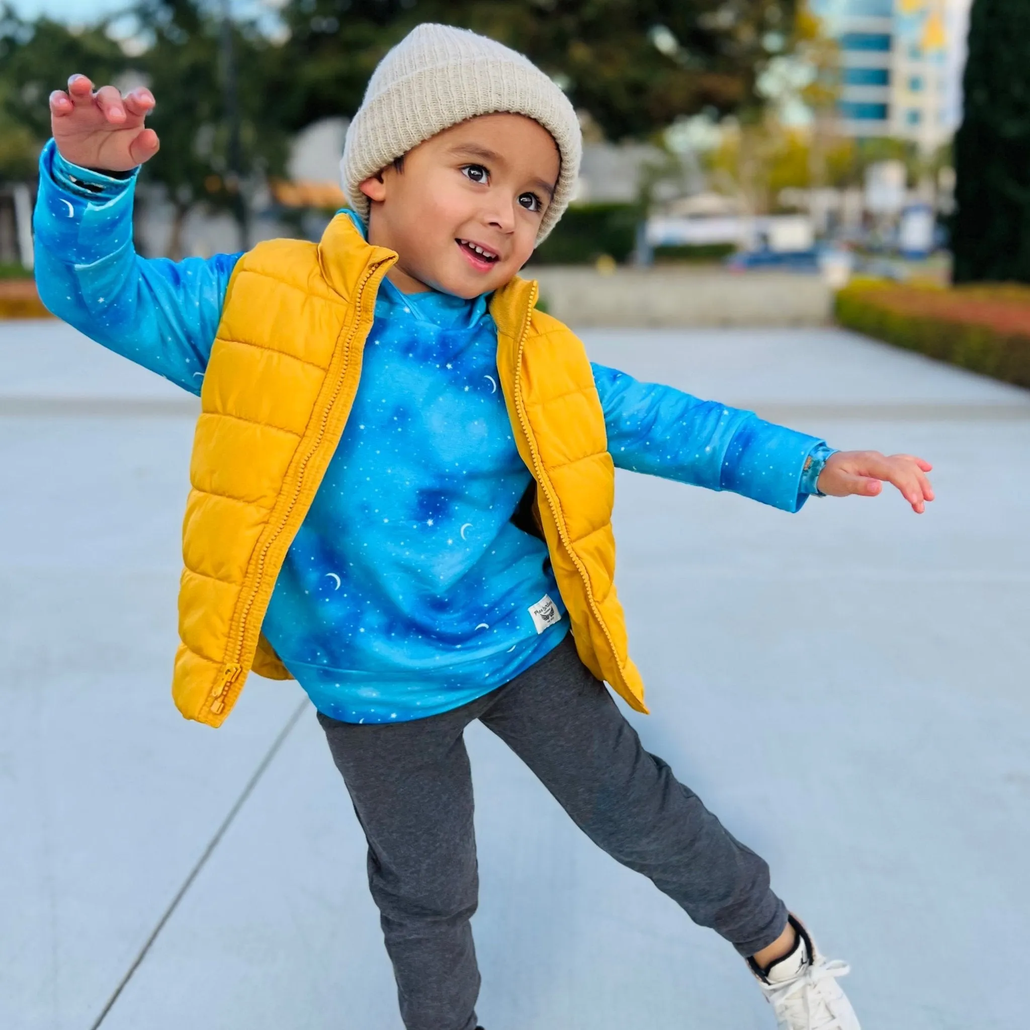 Twilight Stars & Moon Hoodie Sweatshirt || Bamboo/Cotton/Spandex French Terry (2T-8Y)