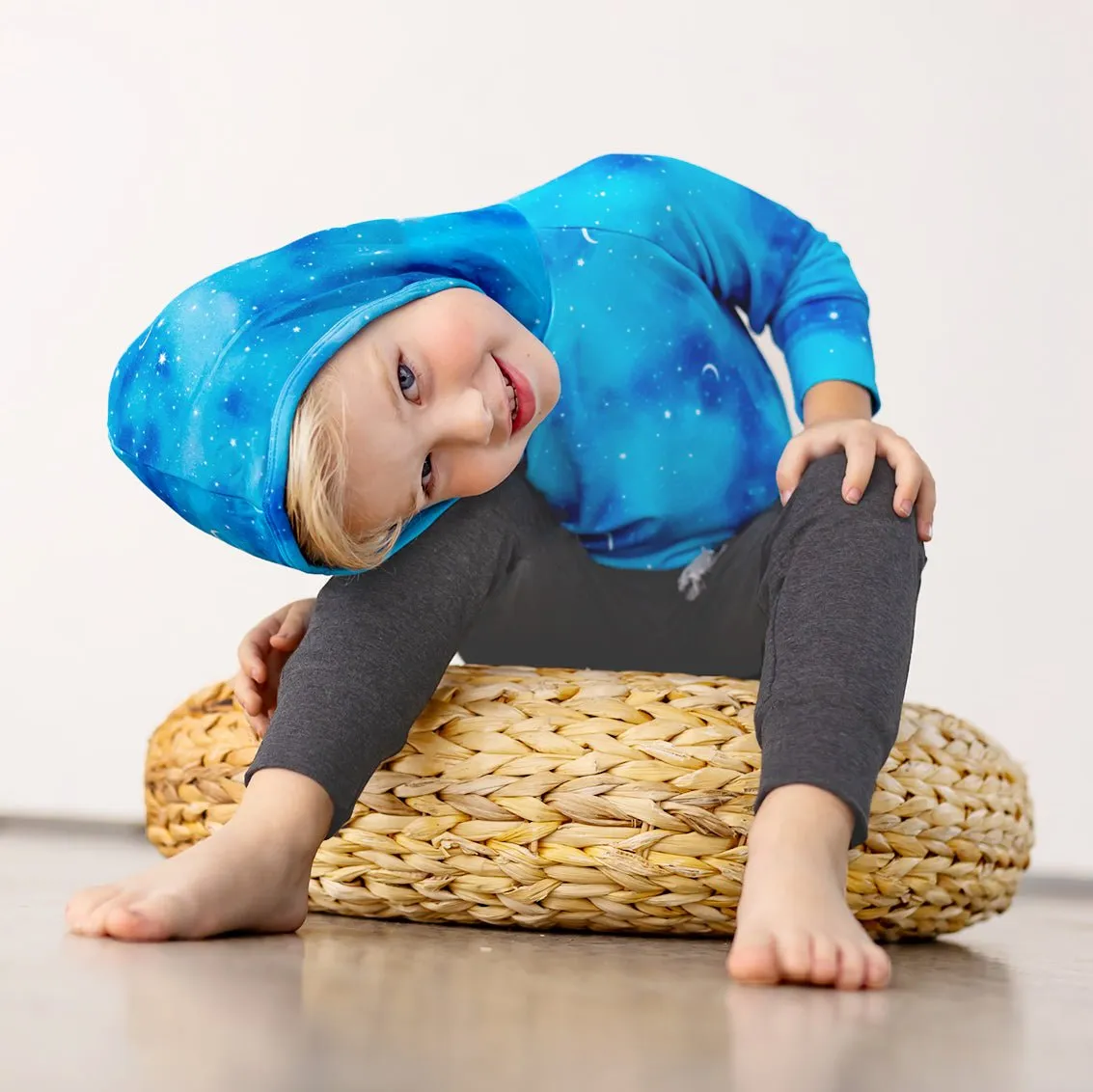Twilight Stars & Moon Hoodie Sweatshirt || Bamboo/Cotton/Spandex French Terry (2T-8Y)