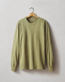 Vintage Crew Long Sleeve Tee - Washed Capulet Olive
