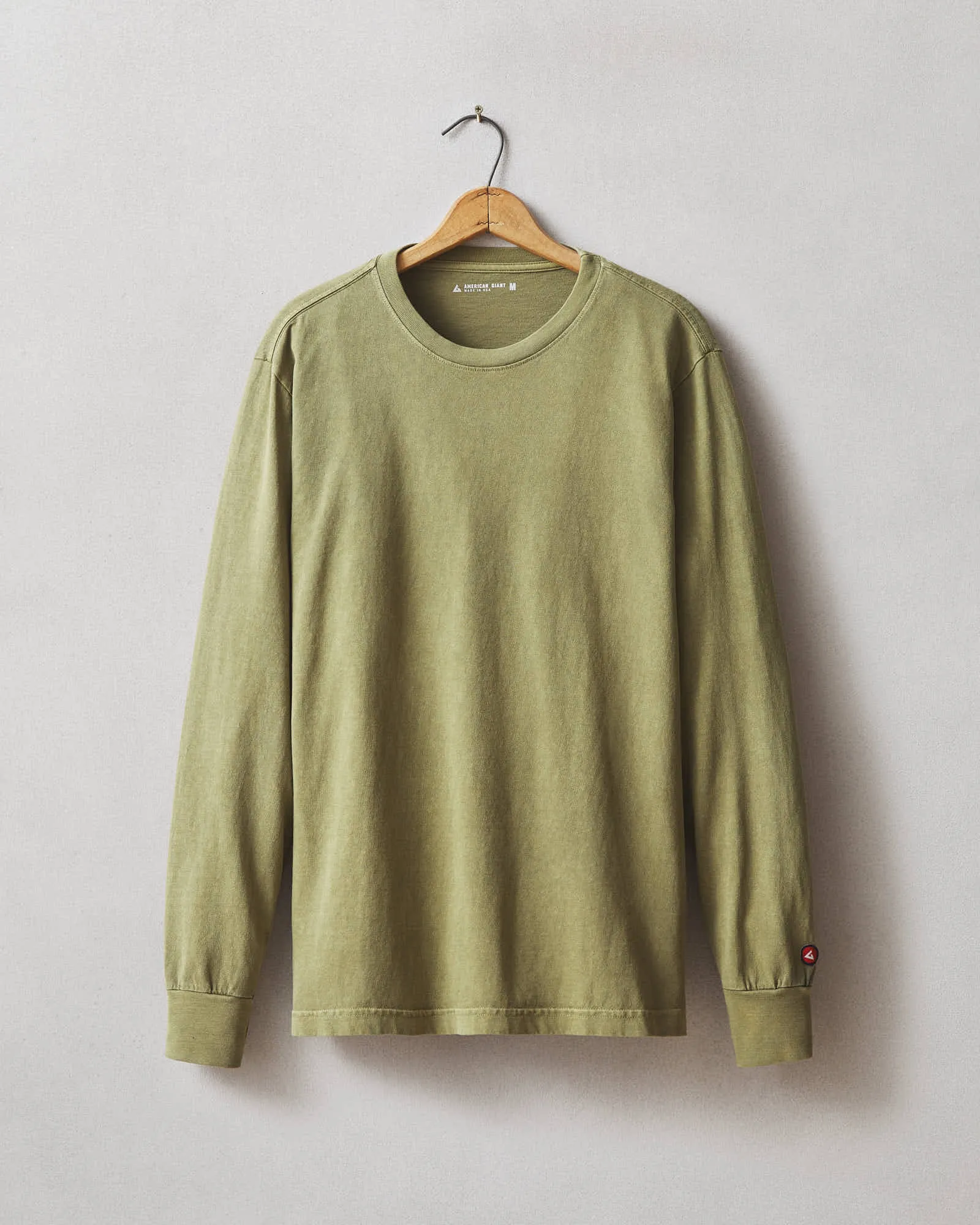 Vintage Crew Long Sleeve Tee - Washed Capulet Olive