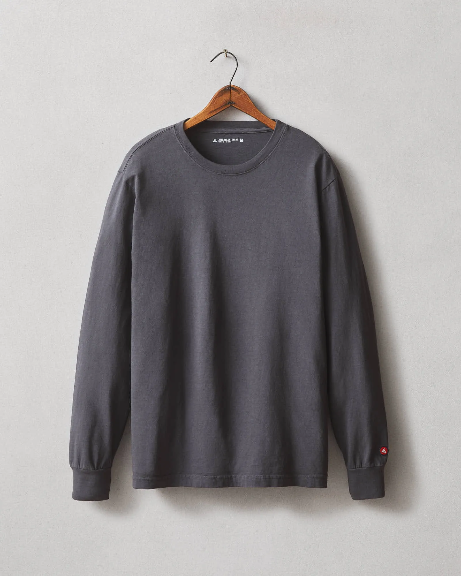Vintage Crew Long Sleeve Tee - Washed Metropolitan Grey
