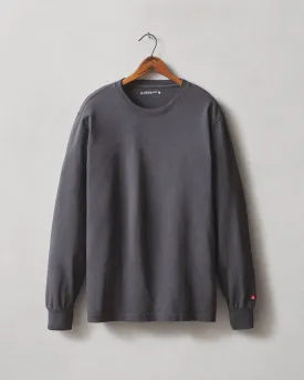 Vintage Crew Long Sleeve Tee - Washed Metropolitan Grey