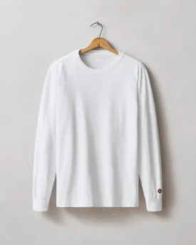 Vintage Crew Long Sleeve Tee - White