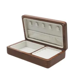 Walnut Square Jewelry Storage Box