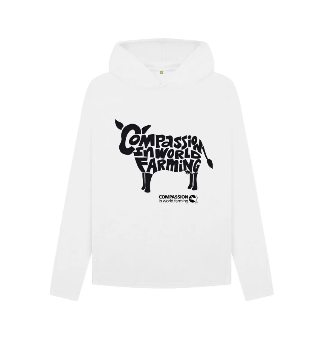 Women's Compassion Cow Relaxed Fit Hoodie