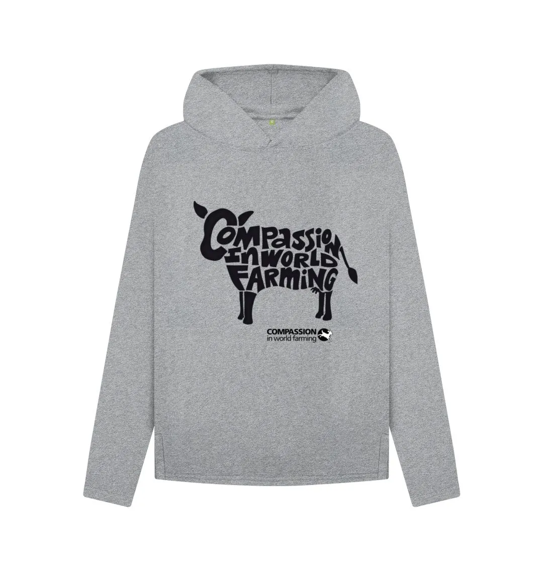 Women's Compassion Cow Relaxed Fit Hoodie