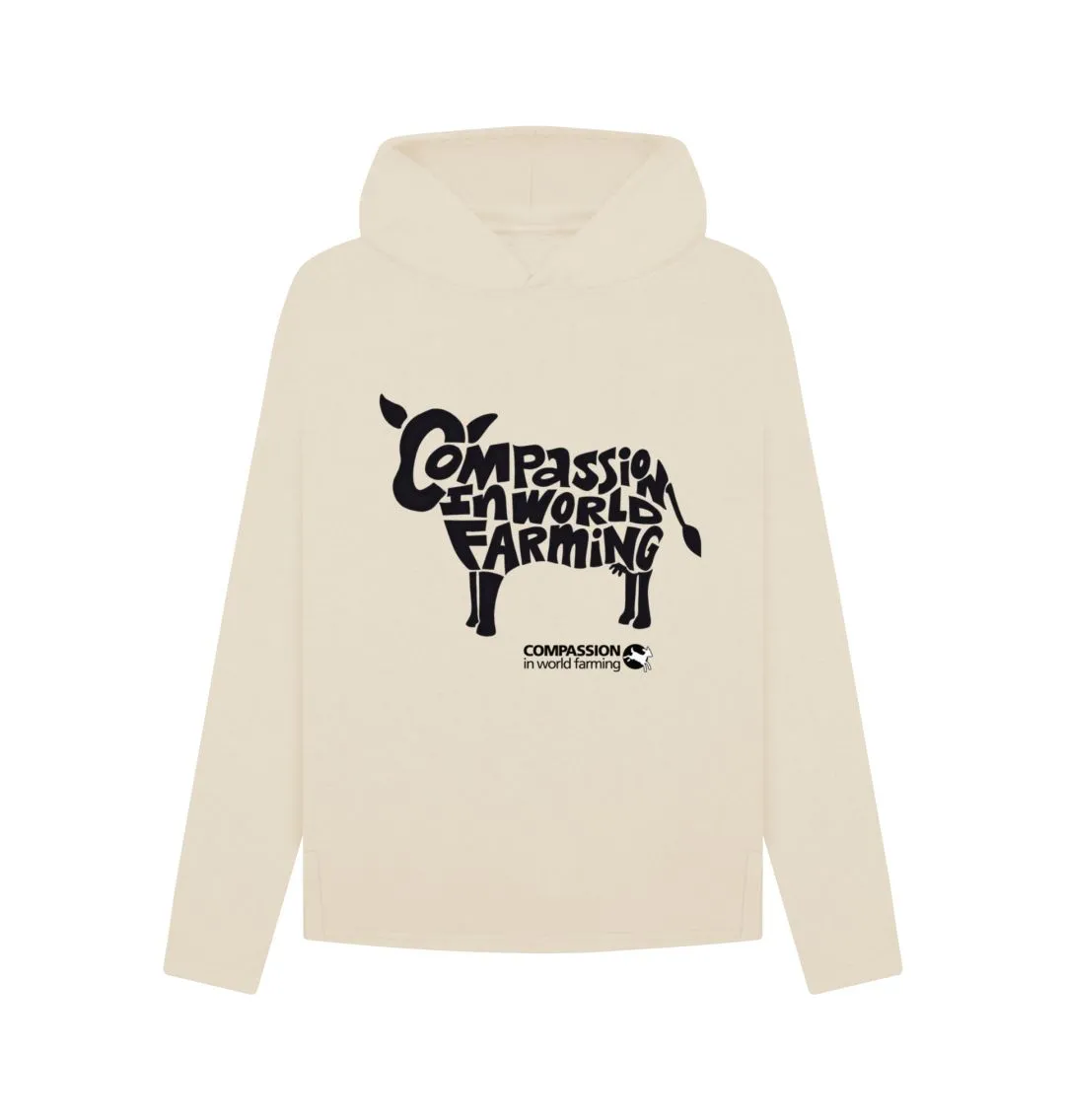Women's Compassion Cow Relaxed Fit Hoodie