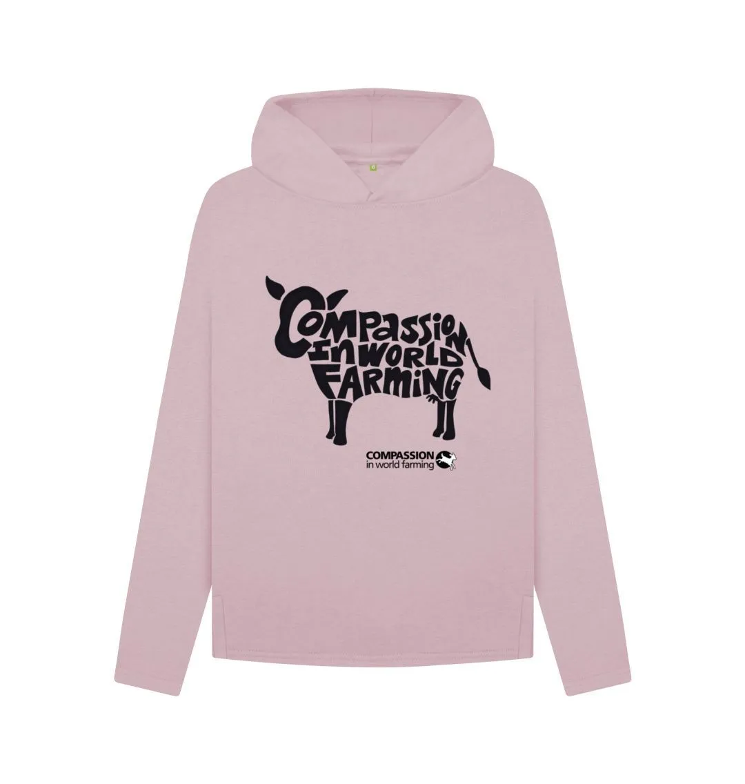 Women's Compassion Cow Relaxed Fit Hoodie