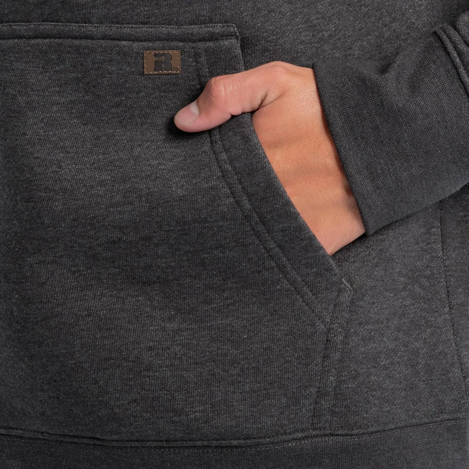 Wrangler Men's Full Zip Hooded Sweatshirt with Front Pouch Pocket