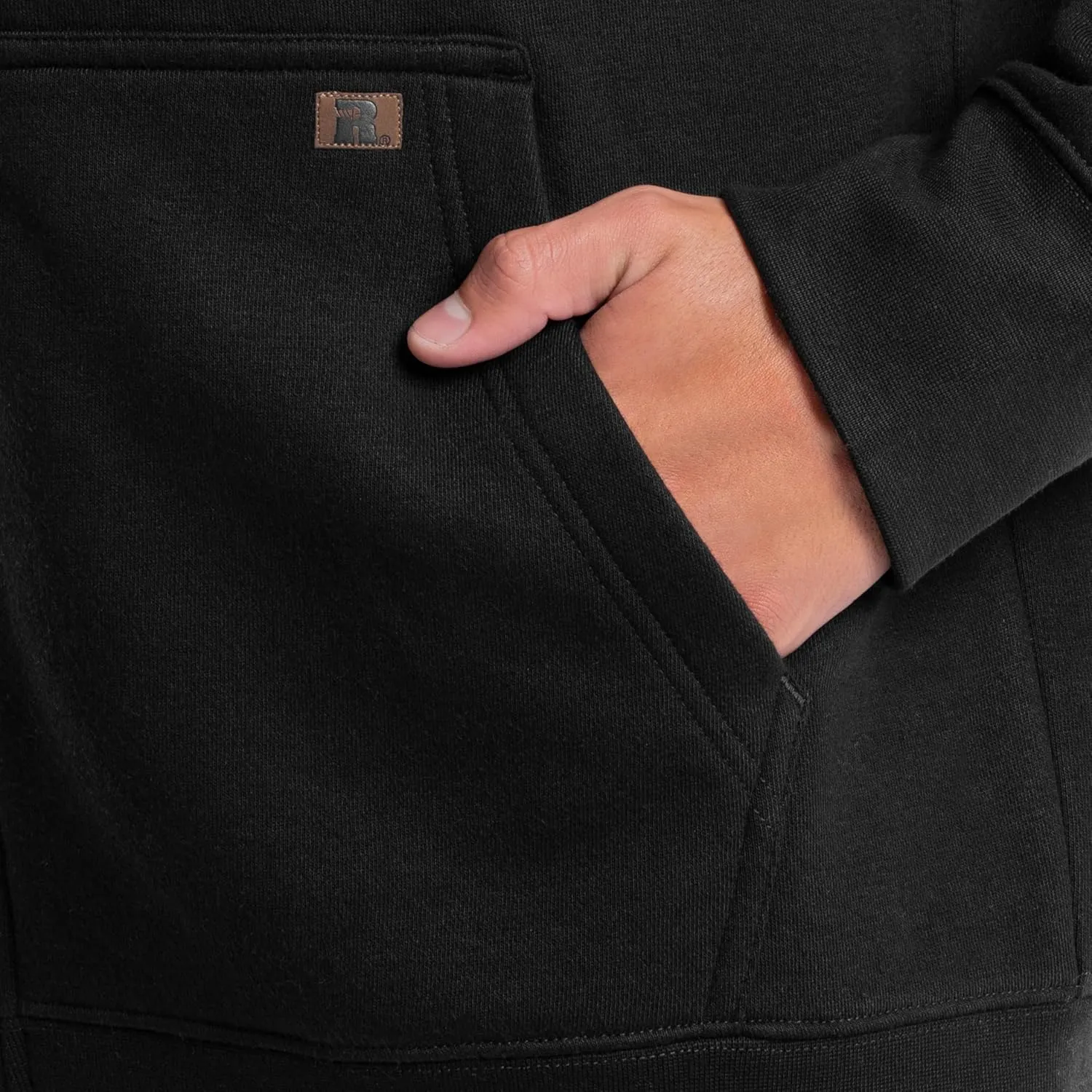 Wrangler Men's Full Zip Hooded Sweatshirt with Front Pouch Pocket
