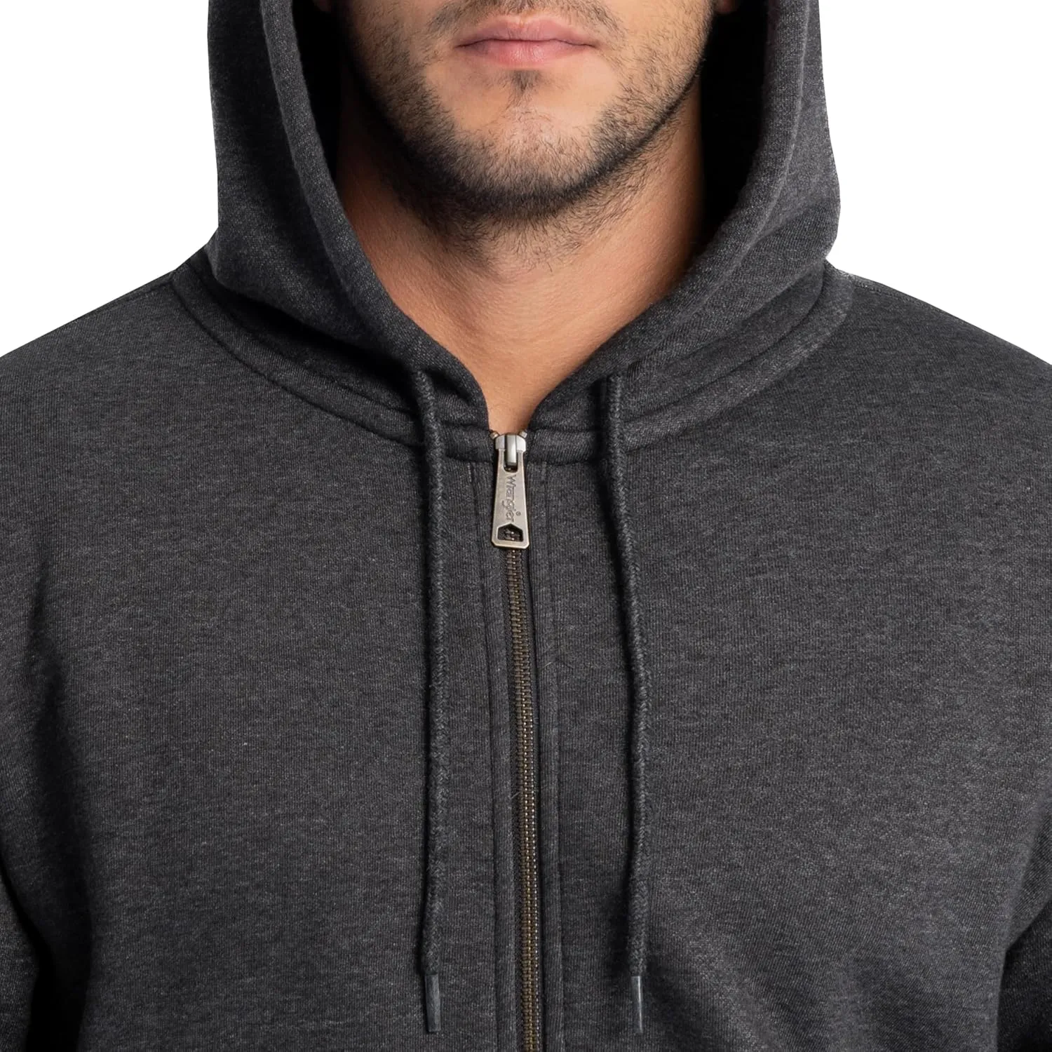 Wrangler Men's Full Zip Hooded Sweatshirt with Front Pouch Pocket
